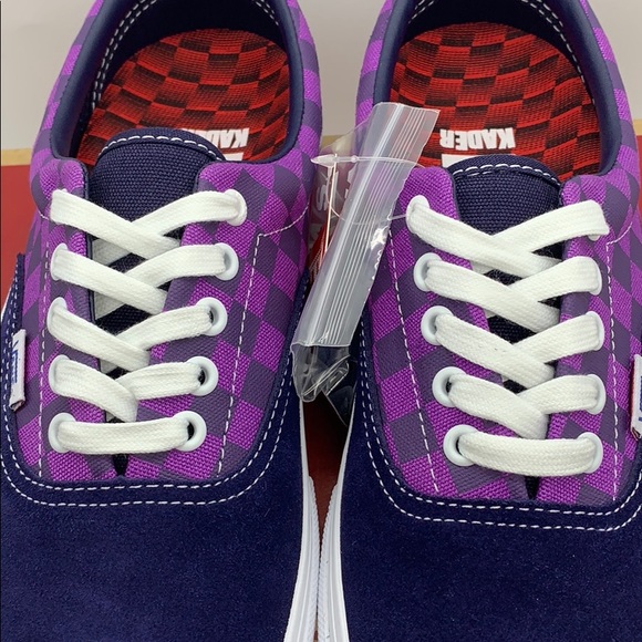VANS ERA PRO BAKER KADER/Purple Checkerboard Men’s - Picture 7 of 16